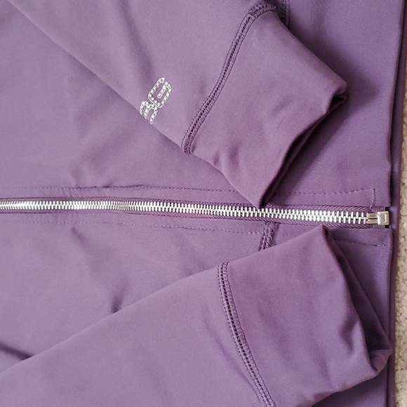 BCBG Plum /Silver Active Wear Jacket - Picture 5 of 7